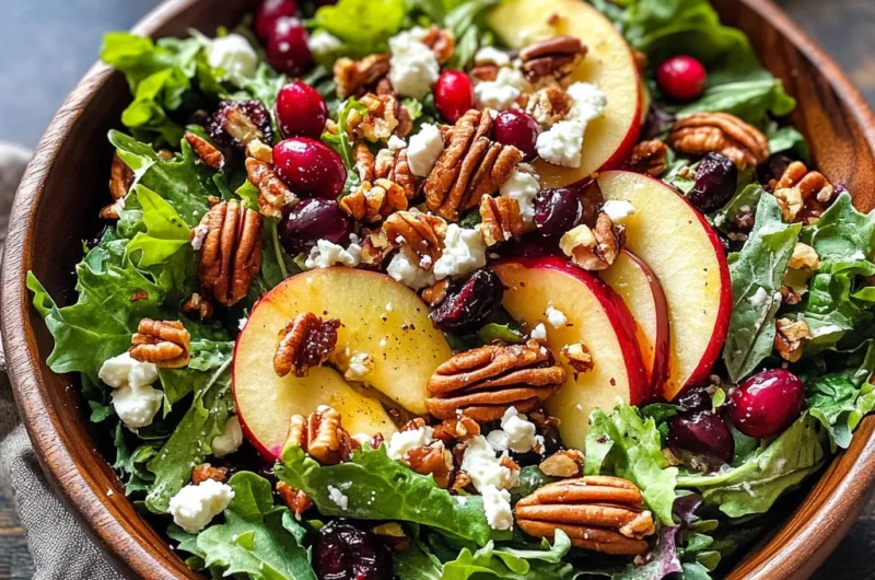 Autumn Harvest Honeycrisp Apple and Feta Salad