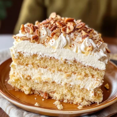 Butter Pecan Tres Leches Cake