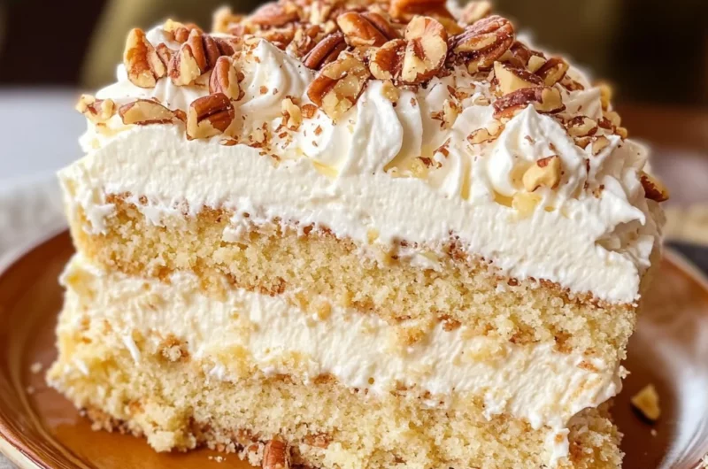 Butter Pecan Tres Leches Cake