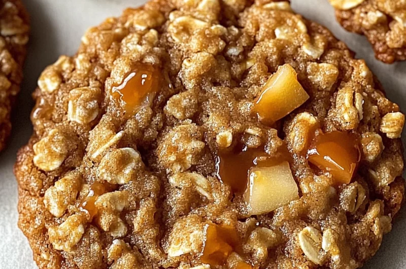 Caramel Apple Oatmeal Cookies