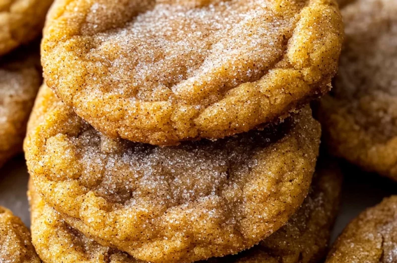 Chewy Pumpkin Snickerdoodle Cookies