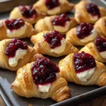 Cranberry Cream Cheese Crescent Bites