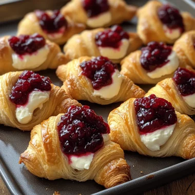 Cranberry Cream Cheese Crescent Bites