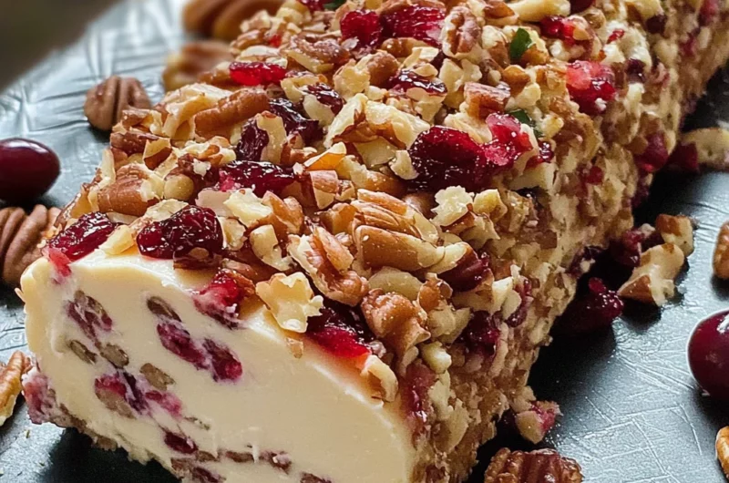 Cranberry Pecan Cheese Log