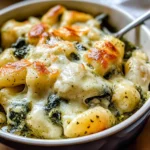 Creamy Pesto Gnocchi with Spinach and Artichokes