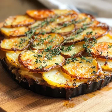 Crispy Balsamic-Thyme Potato Torte