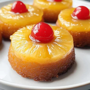 Mini Pineapple Upside Down Cakes