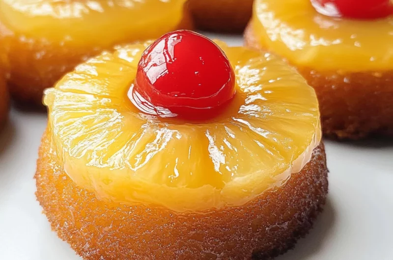 Mini Pineapple Upside Down Cakes