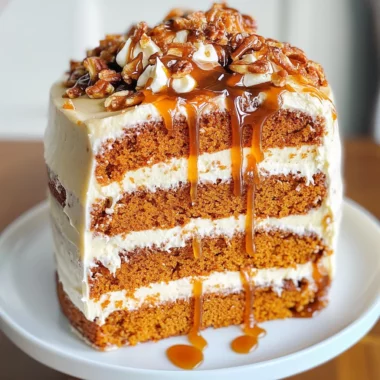 Salted Caramel Pumpkin Cake