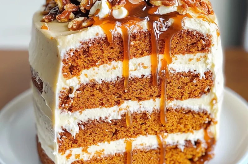 Salted Caramel Pumpkin Cake