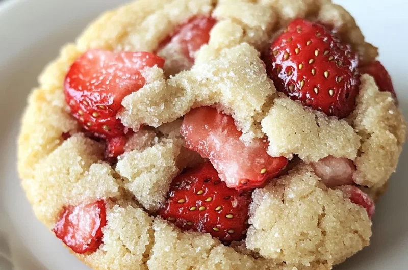 Soft Strawberry Shortcake Cookies