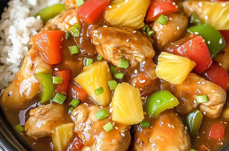 Sweet Hawaiian Crockpot Chicken