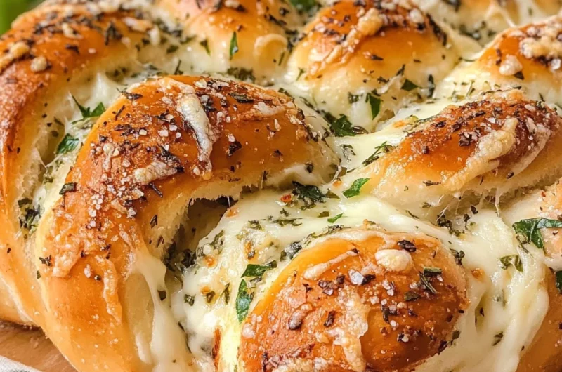 Swirled Garlic Herb And Cheese Bread