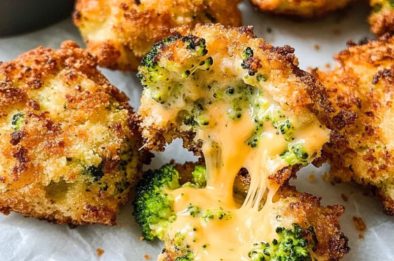 Air Fryer Broccoli Cheddar Poppers