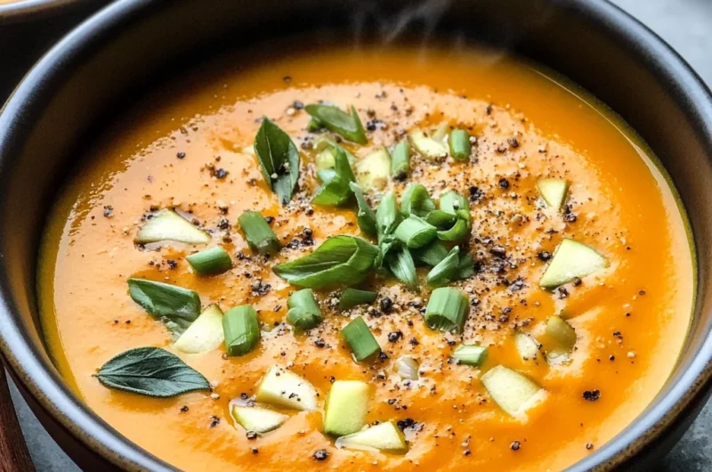 Apple Carrot Ginger Soup