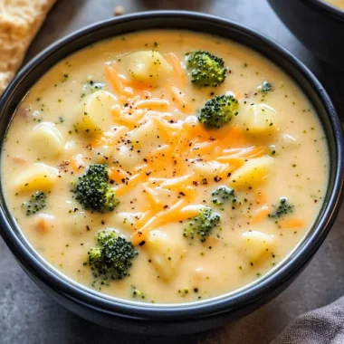 Broccoli Potato Cheese Soup Recipe