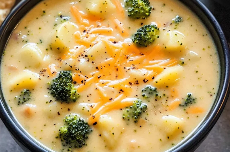 Broccoli Potato Cheese Soup Recipe