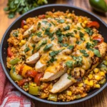 Cheesy Baja Chicken & Bell Pepper Skillet: An Incredible One-Pan Meal