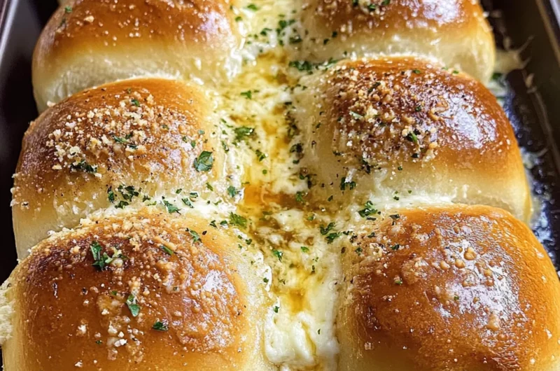 Cheesy Hawaiian Roll Garlic Bread