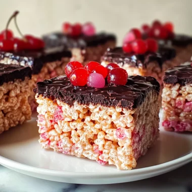 Cherry Rice Krispie Treats
