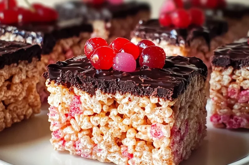 Cherry Rice Krispie Treats