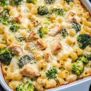 Chicken and Broccoli Alfredo Bake