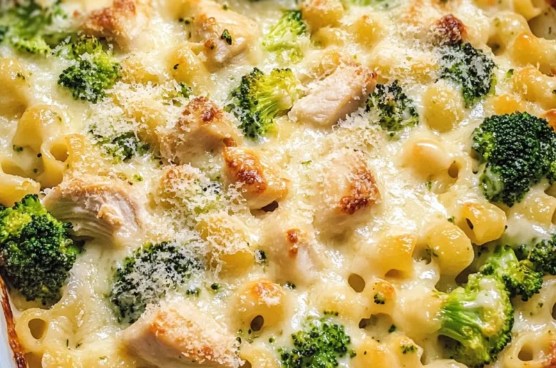 Chicken and Broccoli Alfredo Bake