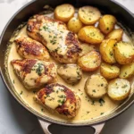 Chicken and Potatoes with Dijon Cream Sauce