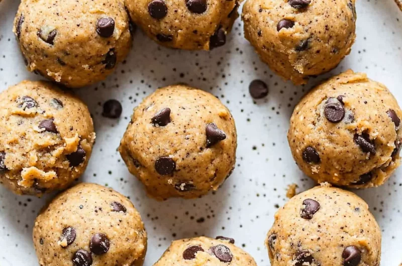 Chocolate Chip Cookie Dough Protein Balls!