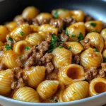 Creamy Beef and Shells