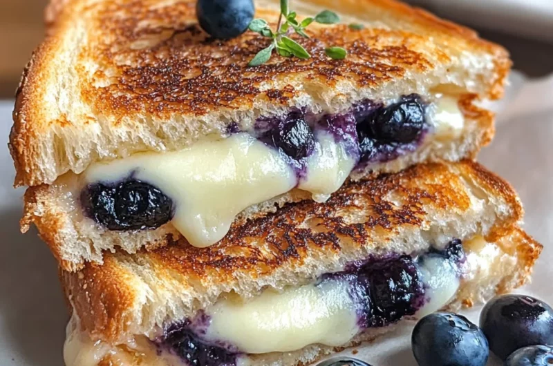Crispy Blueberry Grilled Cheese