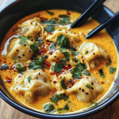 Curry Dumpling Soup