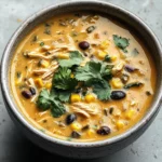 Easy Chicken, Poblano, and Black Bean Soup (Small Batch)