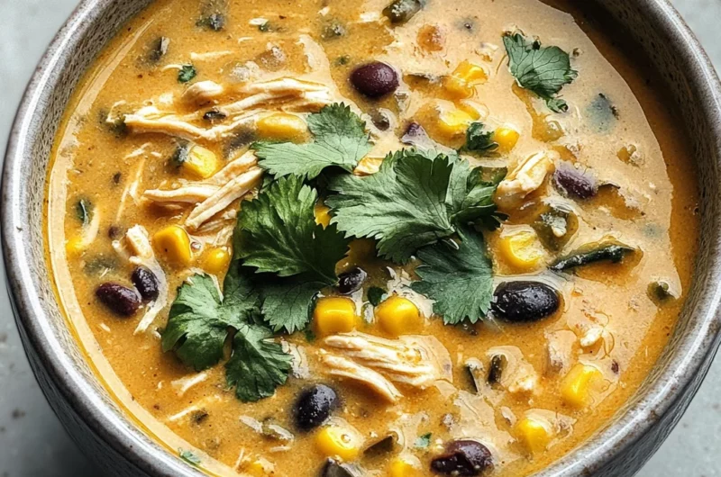 Easy Chicken, Poblano, and Black Bean Soup (Small Batch)