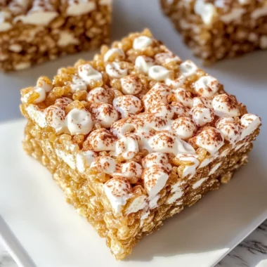 Gingerbread Rice Krispie Treats