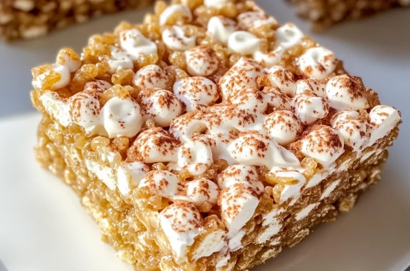 Gingerbread Rice Krispie Treats