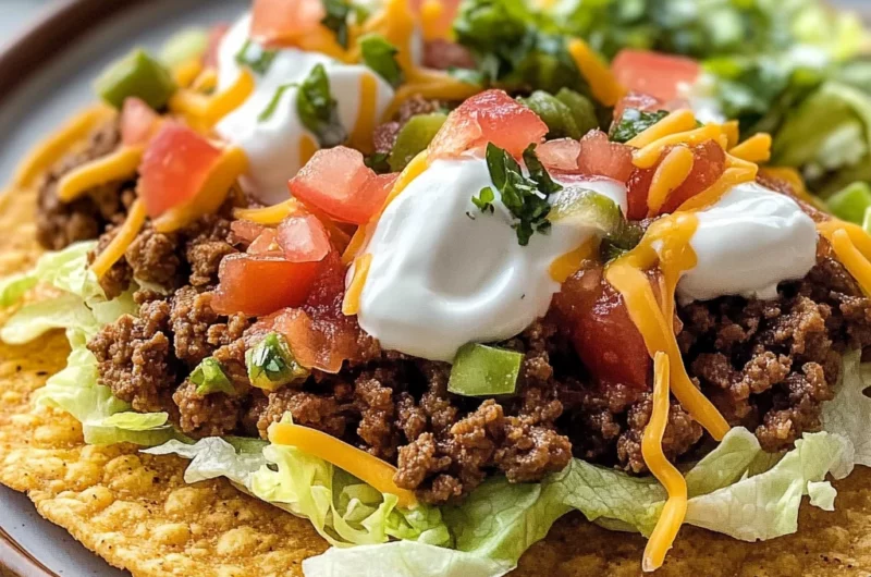Ground Beef Tostadas
