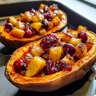 Indulge in Cranberry Apple Twice-Baked Sweet Potatoes This Fall!