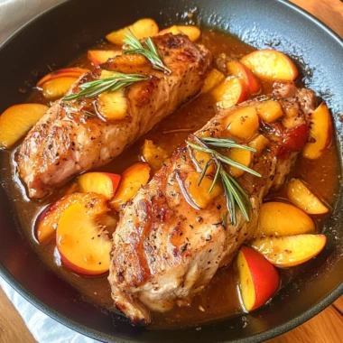 Peach Glazed Pork Tenderloin