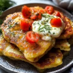 Potato and Onion Cheese Pancakes