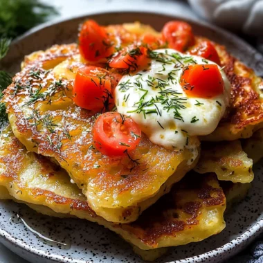 Potato and Onion Cheese Pancakes