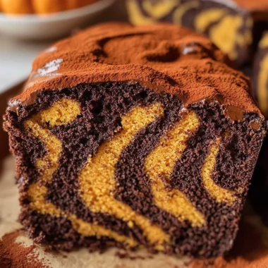 Pumpkin Marble Cake (vegan)