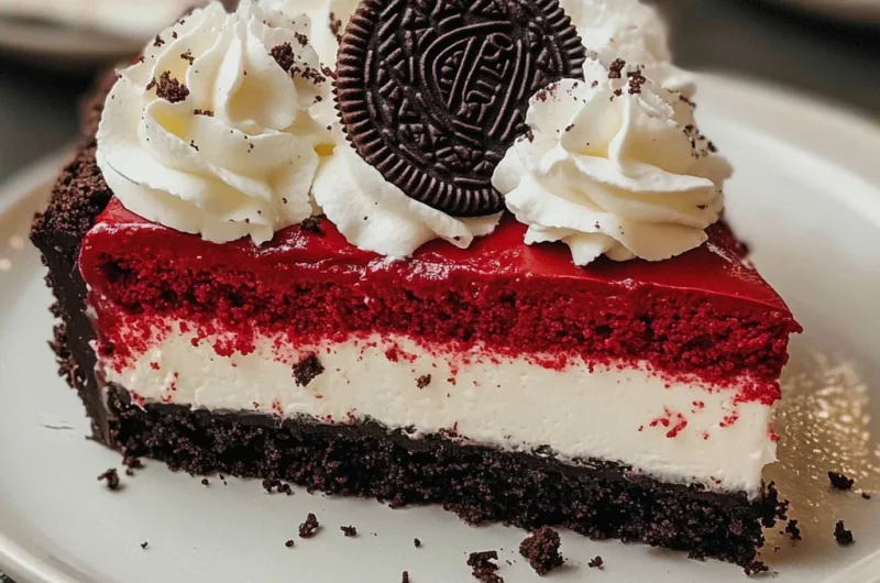 Red Velvet Oreo Cheesecake