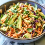 Shredded Thai Salad with Avocado