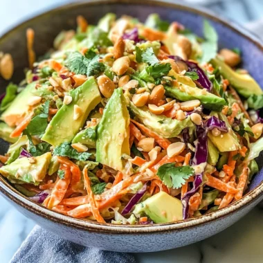 Shredded Thai Salad with Avocado