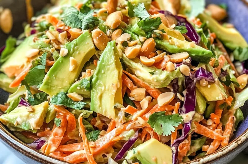 Shredded Thai Salad with Avocado