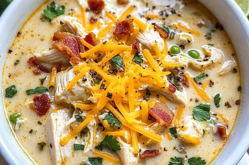 Slow Cooker Keto Chicken Cream Cheese Soup