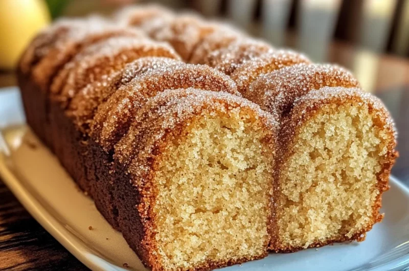 Spiced Apple Cider Donut Loaf