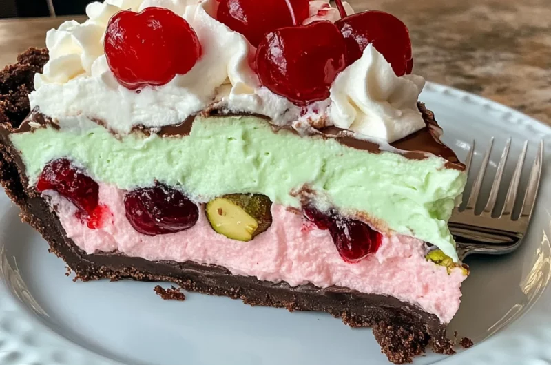 Spumoni Fluff Pie