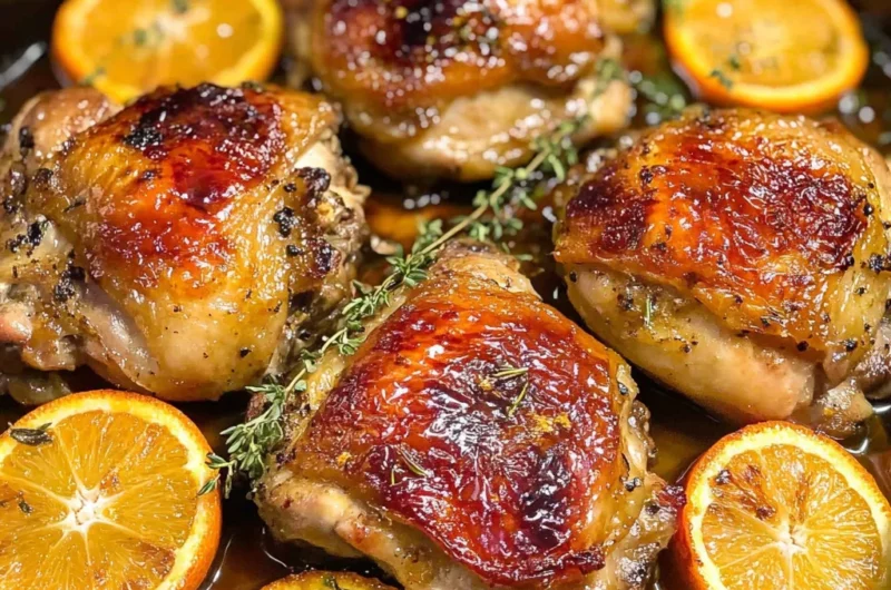 Sweet and Savory Roasted Orange Chicken